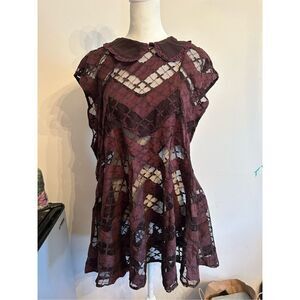 Free People GORGEOUS Rozette Tunic BOHO size xsmall